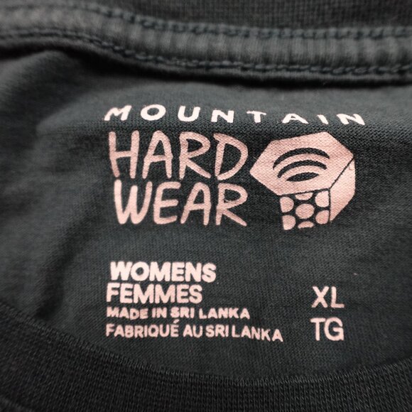 Mountain Hardwear Long Sleeve Tee Women’s XL Green Mighty Five Graphic Outdoor - Picture 3 of 12